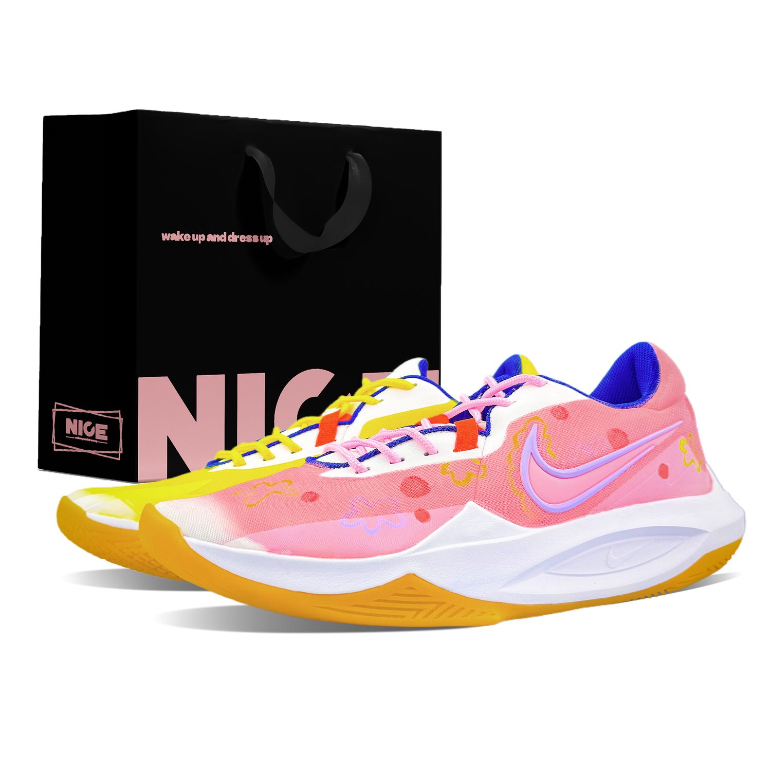 Nike Прецизион 6 устойчивые к истиранию низкие баскетбольные кроссовки мужские розово-желтые, цвет Pink
Nike Прецизион 6 устойчивые к истиранию низкие баскетбольные кроссовки мужские розово-желтые, цвет Pink