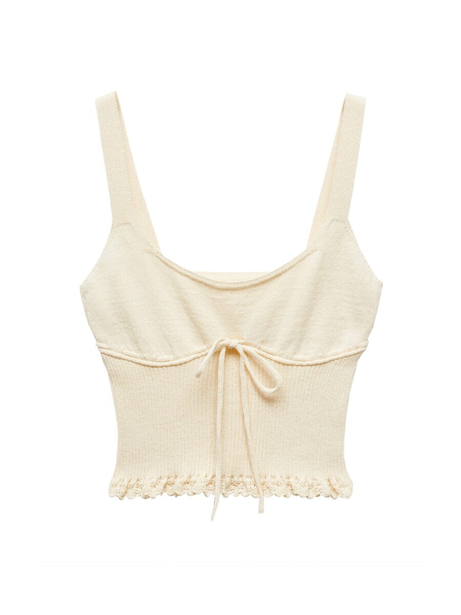 Вязаный топ Mango LOVI, экрю
Вязаный топ Mango LOVI, экрю