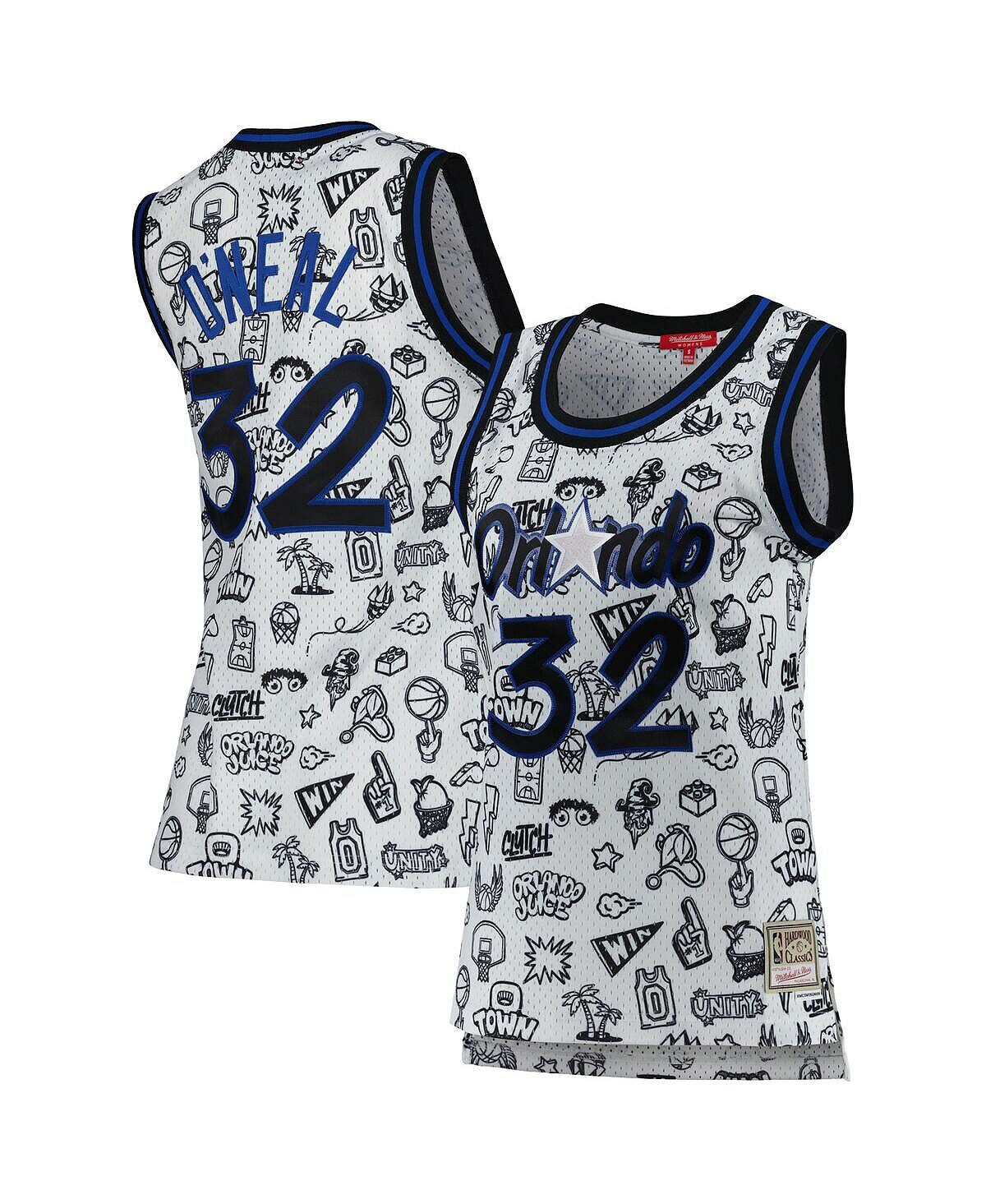 Женская белая майка Shaquille O'Neal Orlando Magic 1994 Doodle Swingman Mitchell & Ness, белый
Женская белая майка Shaquille O'Neal Orlando Magic 1994 Doodle Swingman Mitchell & Ness, белый