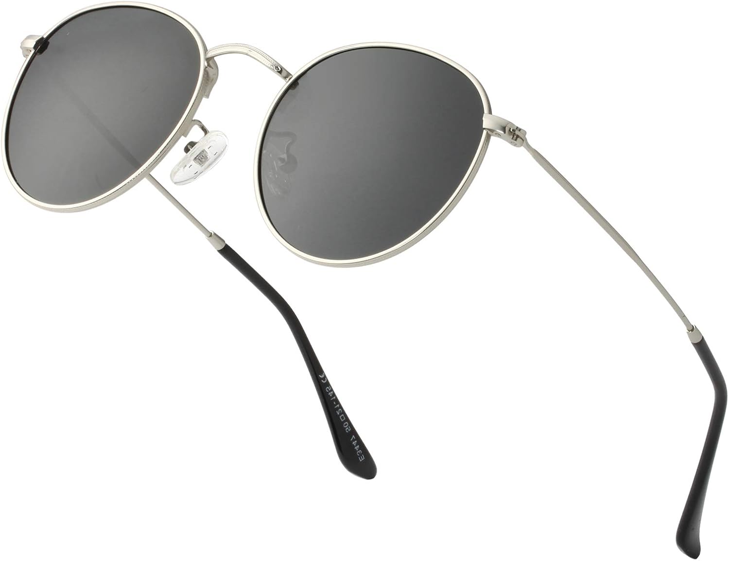 Небольшие круглые поляризованные солнцезащитные очки для женщин и мужчин, классический ретро-стиль, круглая металлическая оправа, защита от УФ-излучения Teumire, A6 Silver Frame/Black Lens
Небольшие круглые поляризованные солнцезащитные очки для женщин и мужчин, классический ретро-стиль, круглая металлическая оправа, защита от УФ-излучения Teumire, A6 Silver Frame/Black Lens