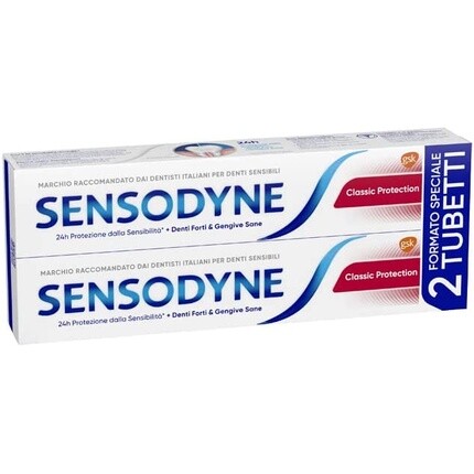 Ежедневная зубная паста Sensodyne Classic Protection для чувствительных зубов, 75 мл, 2 шт.
Ежедневная зубная паста Sensodyne Classic Protection для чувствительных зубов, 75 мл, 2 шт.