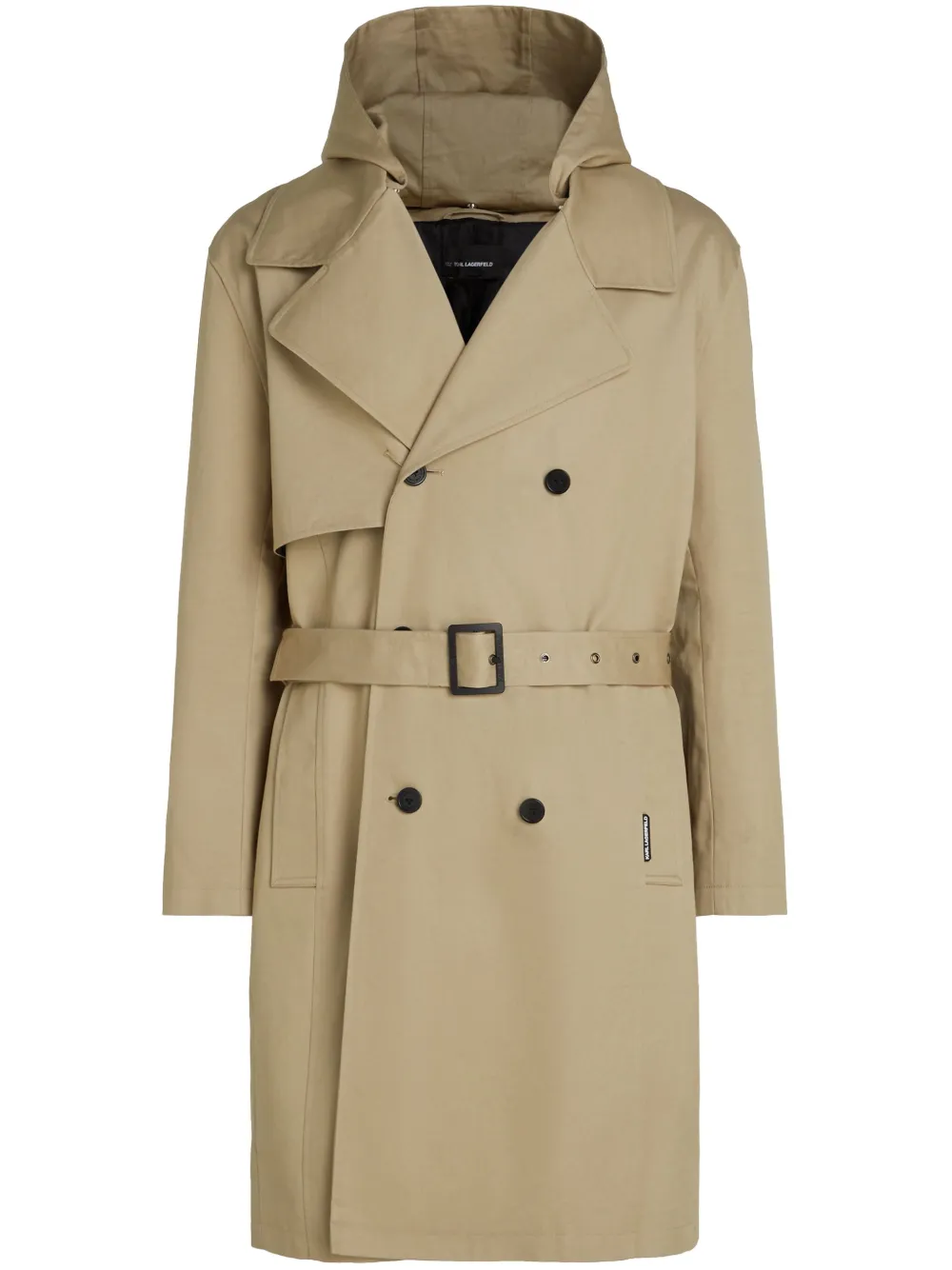 Двубортный тренч KARL LAGERFELD, нейтральный
Двубортный тренч KARL LAGERFELD, нейтральный