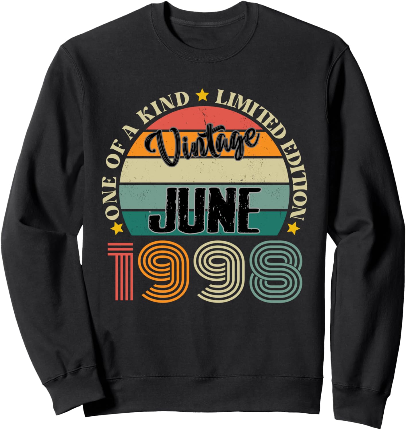 Винтажная толстовка в стиле ретро, посвященная 26-летию, июнь 1998 года Vintage Birthday Retro Limited Edition Retro Gifts, черный
Винтажная толстовка в стиле ретро, посвященная 26-летию, июнь 1998 года Vintage Birthday Retro Limited Edition Retro Gifts, черный