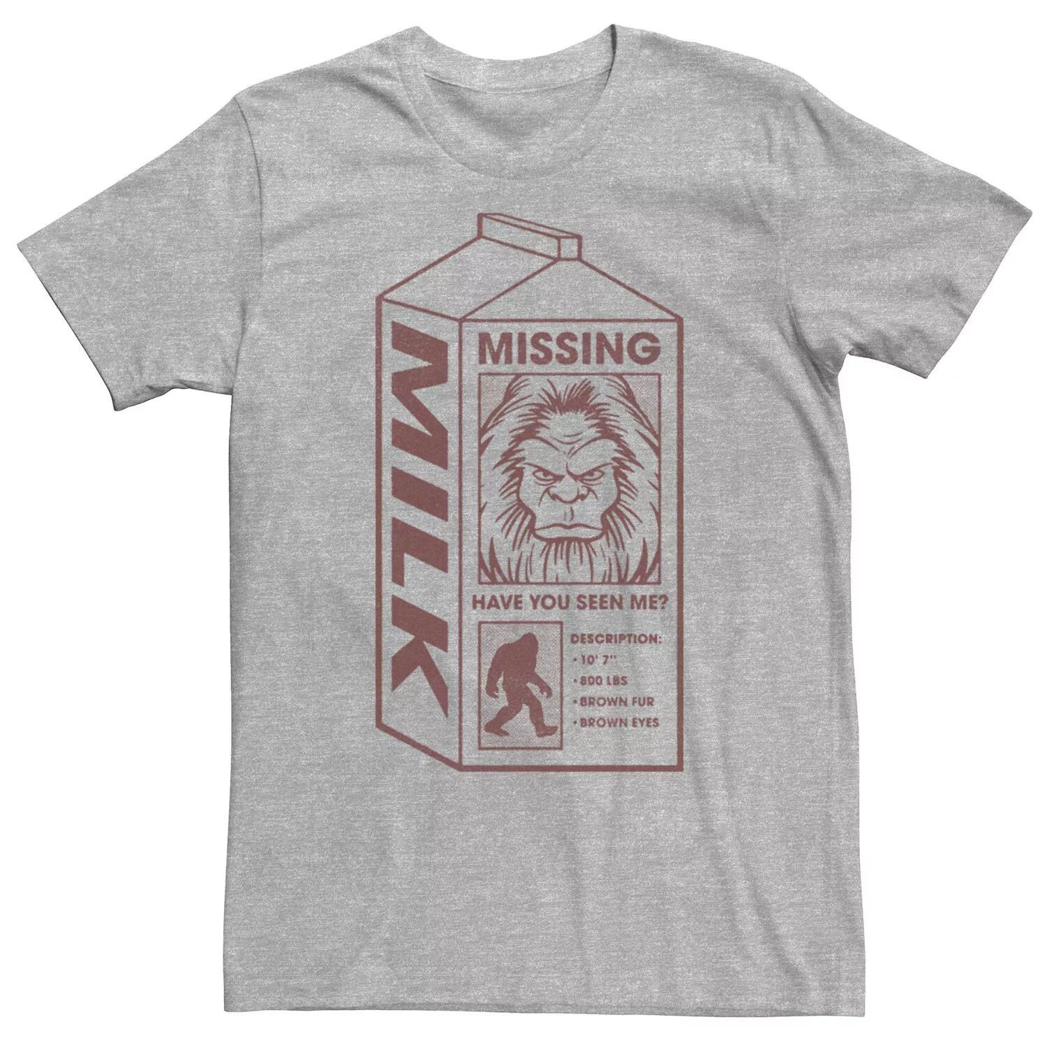 Мужская футболка с рисунком Missing Bigfoot в упаковке из-под молока Licensed Character
Мужская футболка с рисунком Missing Bigfoot в упаковке из-под молока Licensed Character