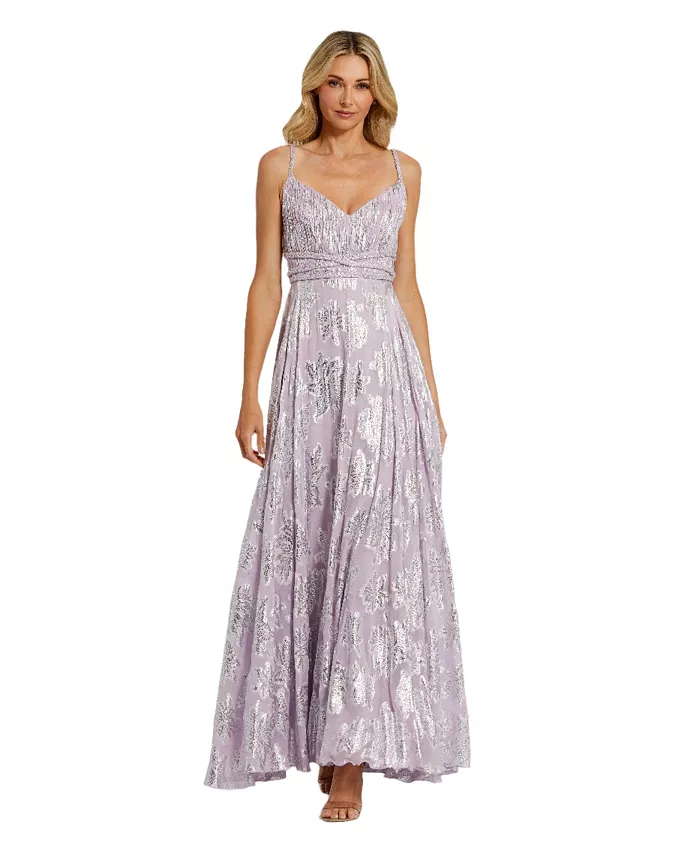 Женское платье с плетеными бретелями и сборками сверху Mac Duggal, фиолетовый
Женское платье с плетеными бретелями и сборками сверху Mac Duggal, фиолетовый
