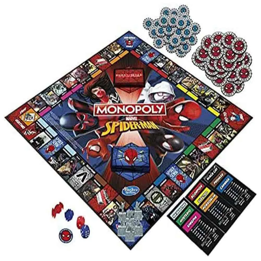 Детская настольная игра Hasbro Monopoly spiderman, мультиколор
Детская настольная игра Hasbro Monopoly spiderman, мультиколор