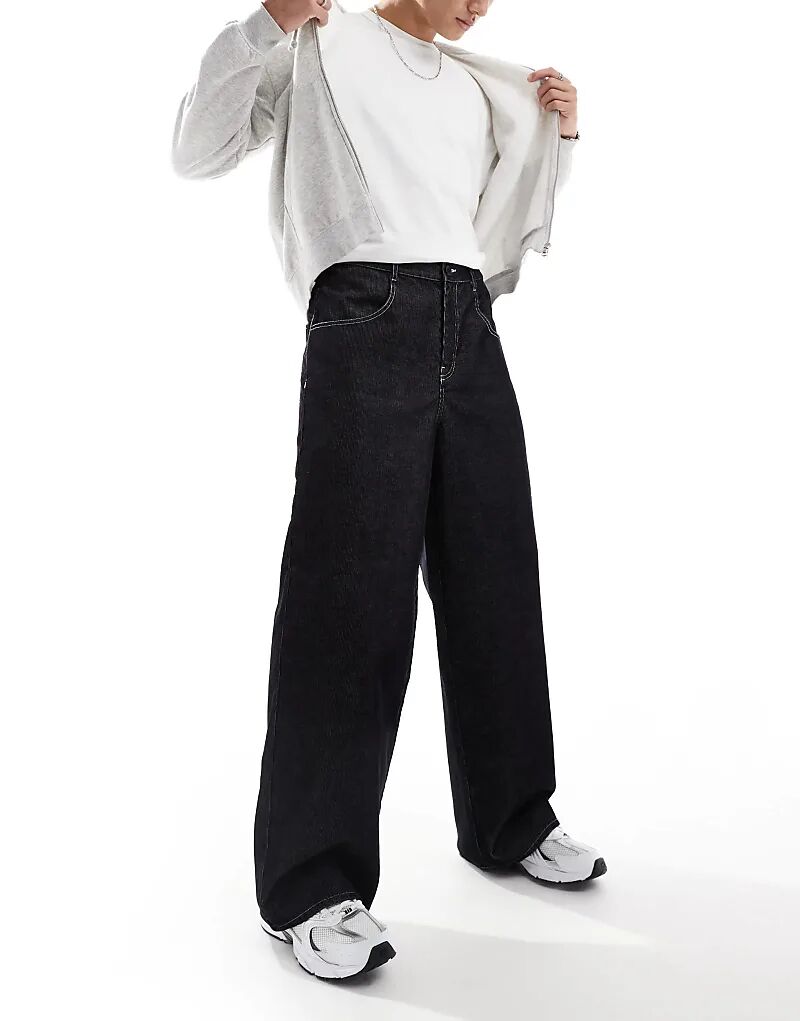 Очень мешковатые вельветовые брюки ASOS DESIGN с контрастной строчкой черного цвета
Очень мешковатые вельветовые брюки ASOS DESIGN с контрастной строчкой черного цвета