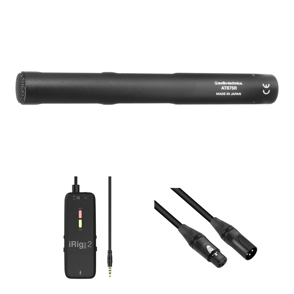 Комплект микрофона Audio-Technica AT875R с коротким направленным микрофоном и интерфейсом для смартфонов
Комплект микрофона Audio-Technica AT875R с коротким направленным микрофоном и интерфейсом для смартфонов