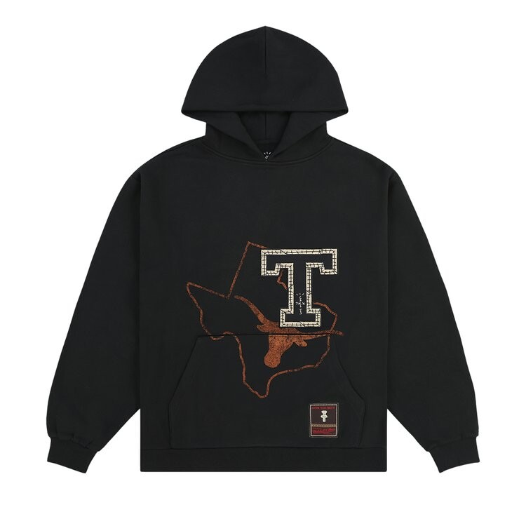 Худи Cactus Jack By Travis Scott Cactus Jack by Travis Scott x Mitchell & Ness University Of Texas Hoodie, черный 
Худи Cactus Jack By Travis Scott Cactus Jack by Travis Scott x Mitchell & Ness University Of Texas Hoodie, черный