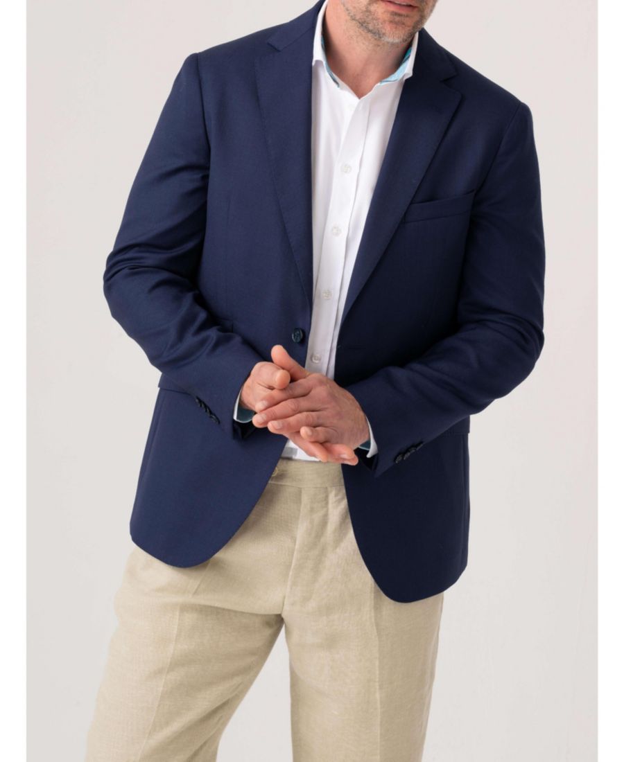 Классический мужской шерстяной пиджак приталенного кроя Koy Clothing, Navy
Классический мужской шерстяной пиджак приталенного кроя Koy Clothing, Navy