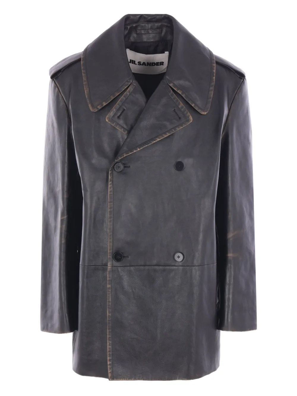 Кожаная куртка на пуговицах JIL SANDER, черный
Кожаная куртка на пуговицах JIL SANDER, черный