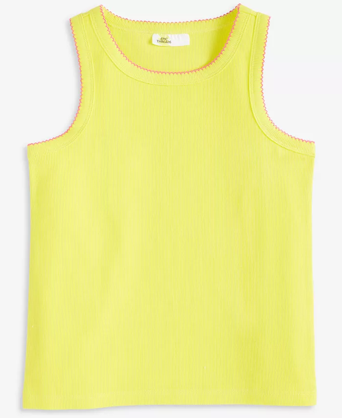 Детский однотонный топ с пико Epic Threads, золотой
Детский однотонный топ с пико Epic Threads, золотой