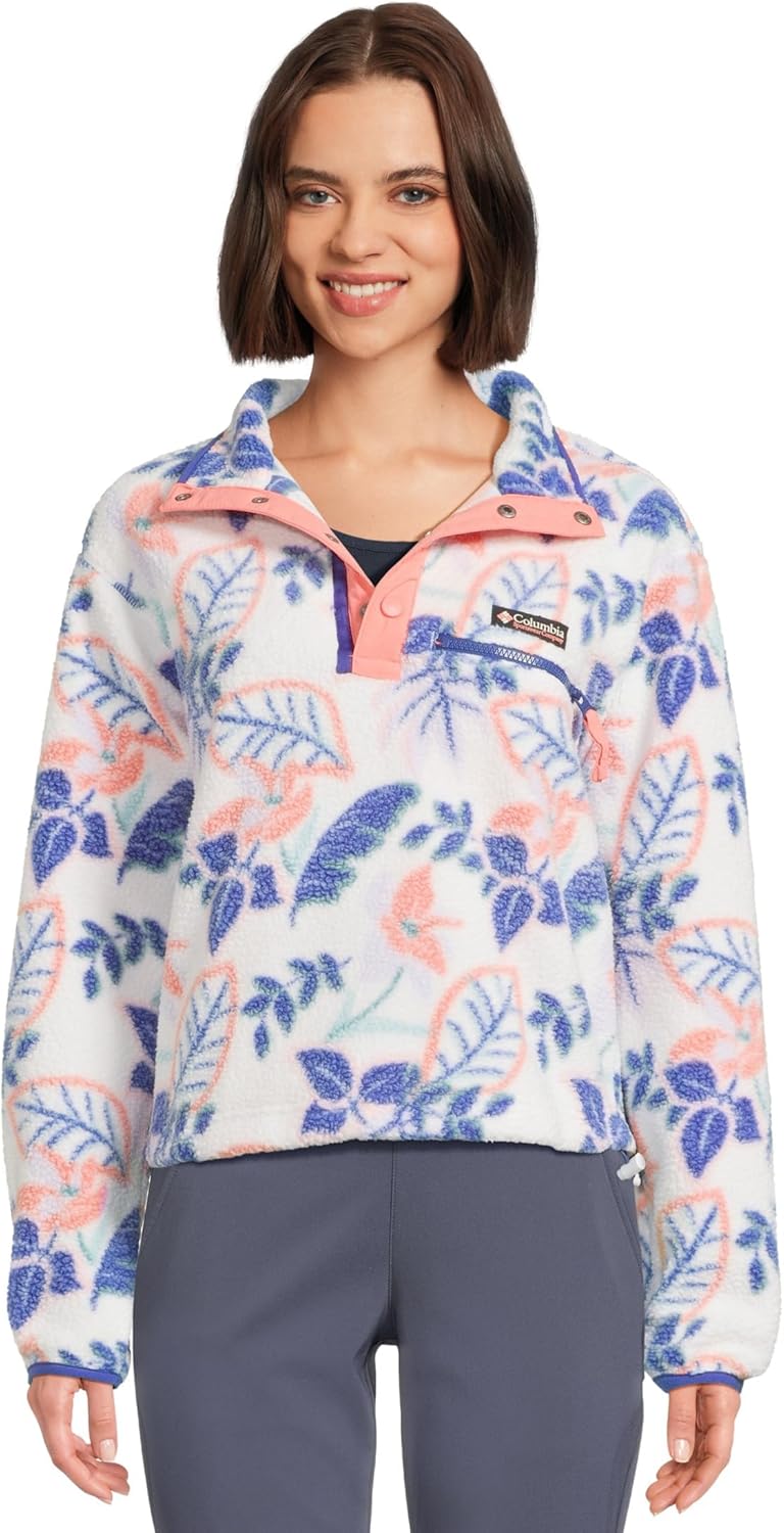 Columbia womens Helvetia Ii Printed Cropped Half Snap, Sea Salt Pasteled Multi
Columbia womens Helvetia Ii Printed Cropped Half Snap, Sea Salt Pasteled Multi