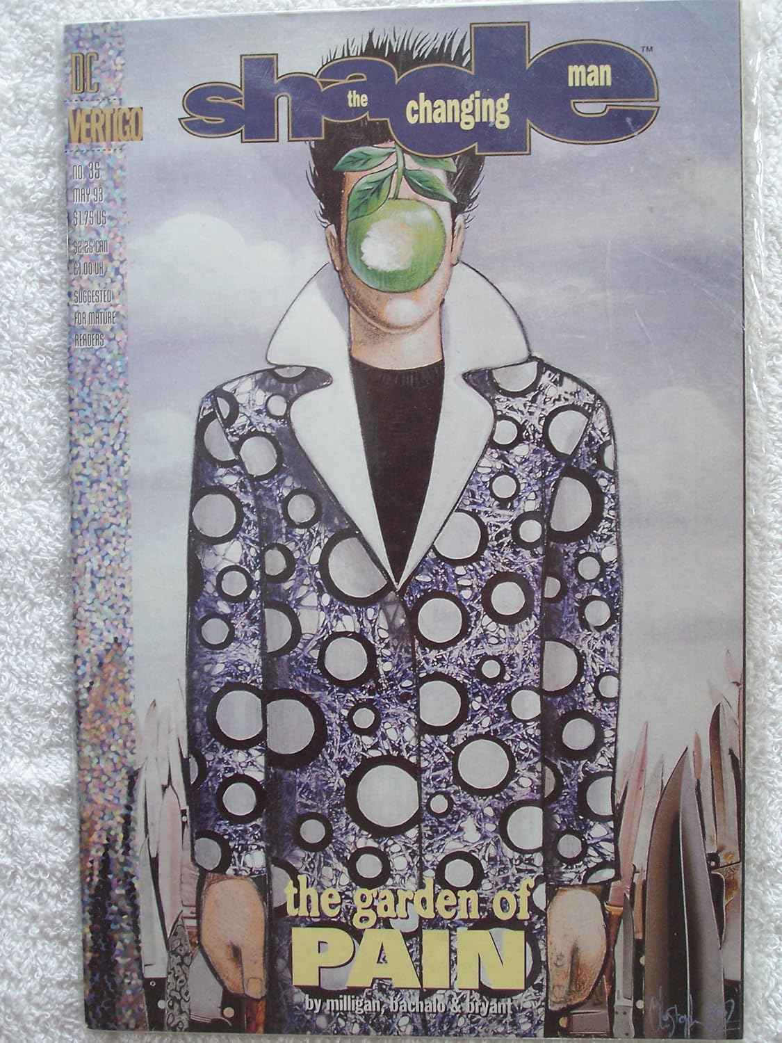 Shade, the Changing Man, No. 35, May 1993 (DC Comics)
Shade, the Changing Man, No. 35, May 1993 (DC Comics)