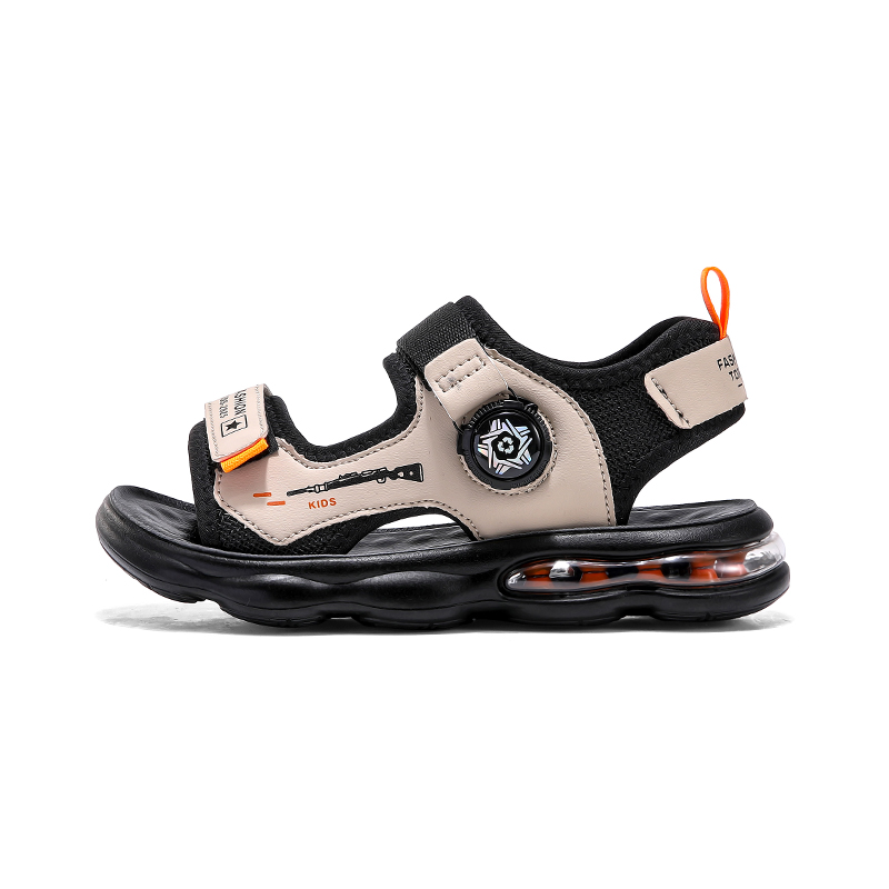 Дышащие, нескользящие и износостойкие низкие сандалии для детей SHIBU, хаки/оранжевый 
Дышащие, нескользящие и износостойкие низкие сандалии для детей SHIBU, хаки/оранжевый