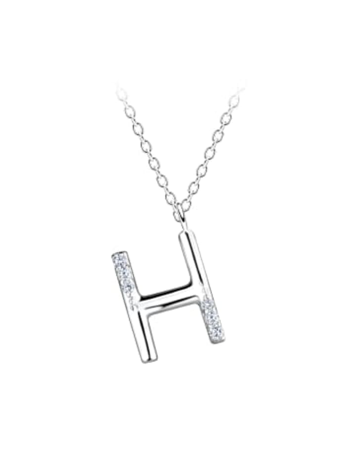 Alexander York Колье с подвеской в виде буквы H из серебра 925 пробы, комплект из двух частей из серебра
Alexander York Колье с подвеской в виде буквы H из серебра 925 пробы, комплект из двух частей из серебра