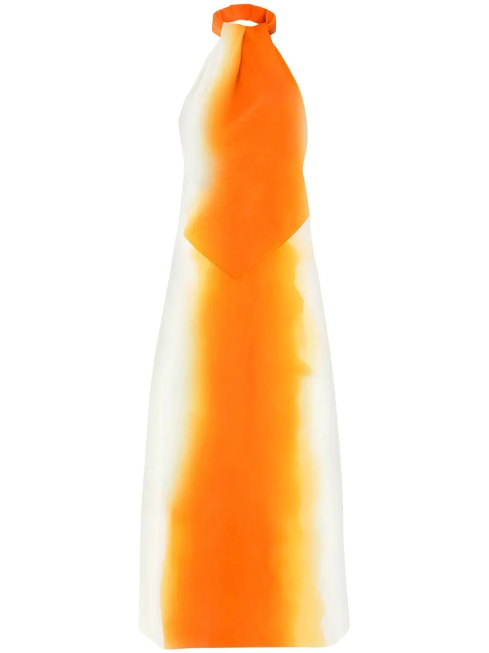 Платье с вырезом халтер и абстрактным принтом Ferragamo, оранжевый
Платье с вырезом халтер и абстрактным принтом Ferragamo, оранжевый