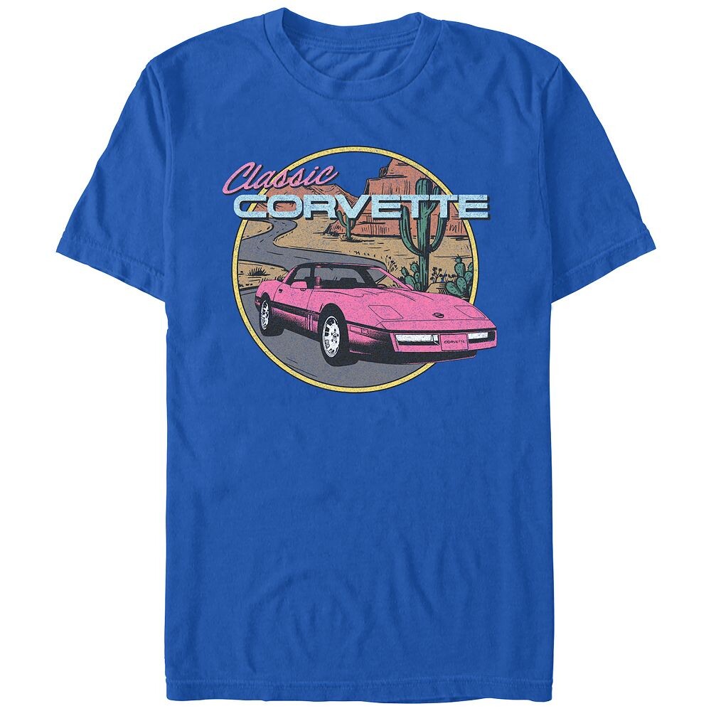 Мужская классическая футболка с рисунком Corvette Licensed Character, цвет Royal
Мужская классическая футболка с рисунком Corvette Licensed Character, цвет Royal