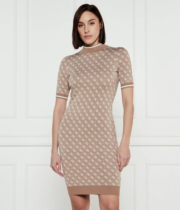 Платье Guess Jeans с принтом короткое, бежевый
Платье Guess Jeans с принтом короткое, бежевый