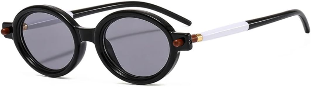 Популярные маленькие овальные солнцезащитные очки для женщин и мужчин в стиле ретро с прозрачными линзами цвета океана, в стиле панк, с заклепками, защита от УФ-излучения UV400 UATXTAU, Black Light Gray
Популярные маленькие овальные солнцезащитные очки для женщин и мужчин в стиле ретро с прозрачными линзами цвета океана, в стиле панк, с заклепками, защита от УФ-излучения UV400 UATXTAU, Black Light Gray