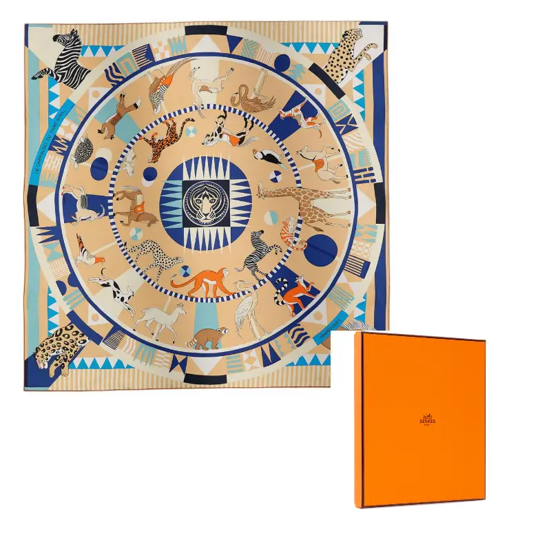 HERMES Шёлковый шёлковый шарф унисекс бежевый, Beige
HERMES Шёлковый шёлковый шарф унисекс бежевый, Beige