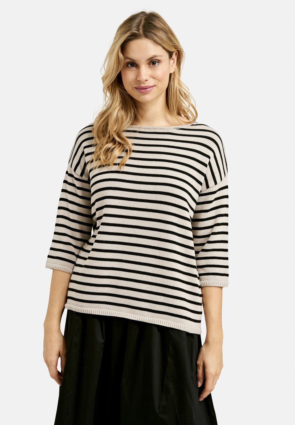 Джемпер MIT STREIFENMUSTER UND 3/4-ÄRMELN MILANO ITALY, черный
Джемпер MIT STREIFENMUSTER UND 3/4-ÄRMELN MILANO ITALY, черный