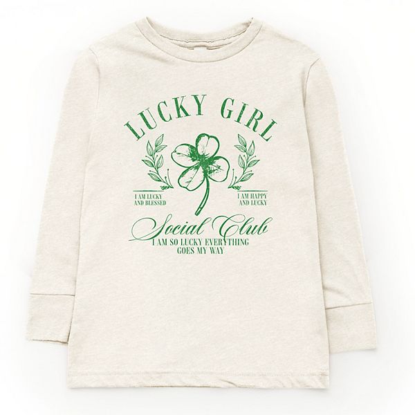 Lucky girl social club clover - молодежная футболка с длинным рукавом и принтом The Juniper Shop, Natural
Lucky girl social club clover - молодежная футболка с длинным рукавом и принтом The Juniper Shop, Natural