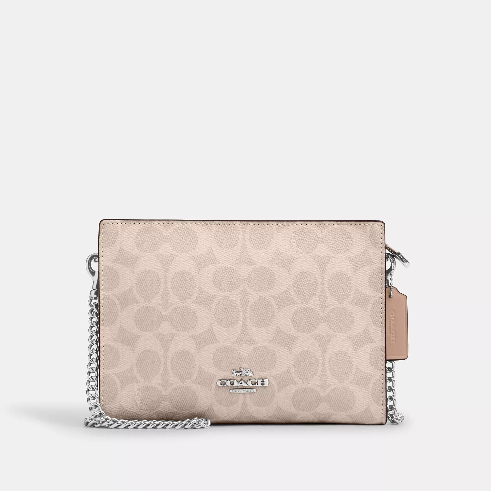 Coach Outlet Тонкая сумка через плечо из фирменной ткани, серебряный/песочный/серо-коричневый
Coach Outlet Тонкая сумка через плечо из фирменной ткани, серебряный/песочный/серо-коричневый