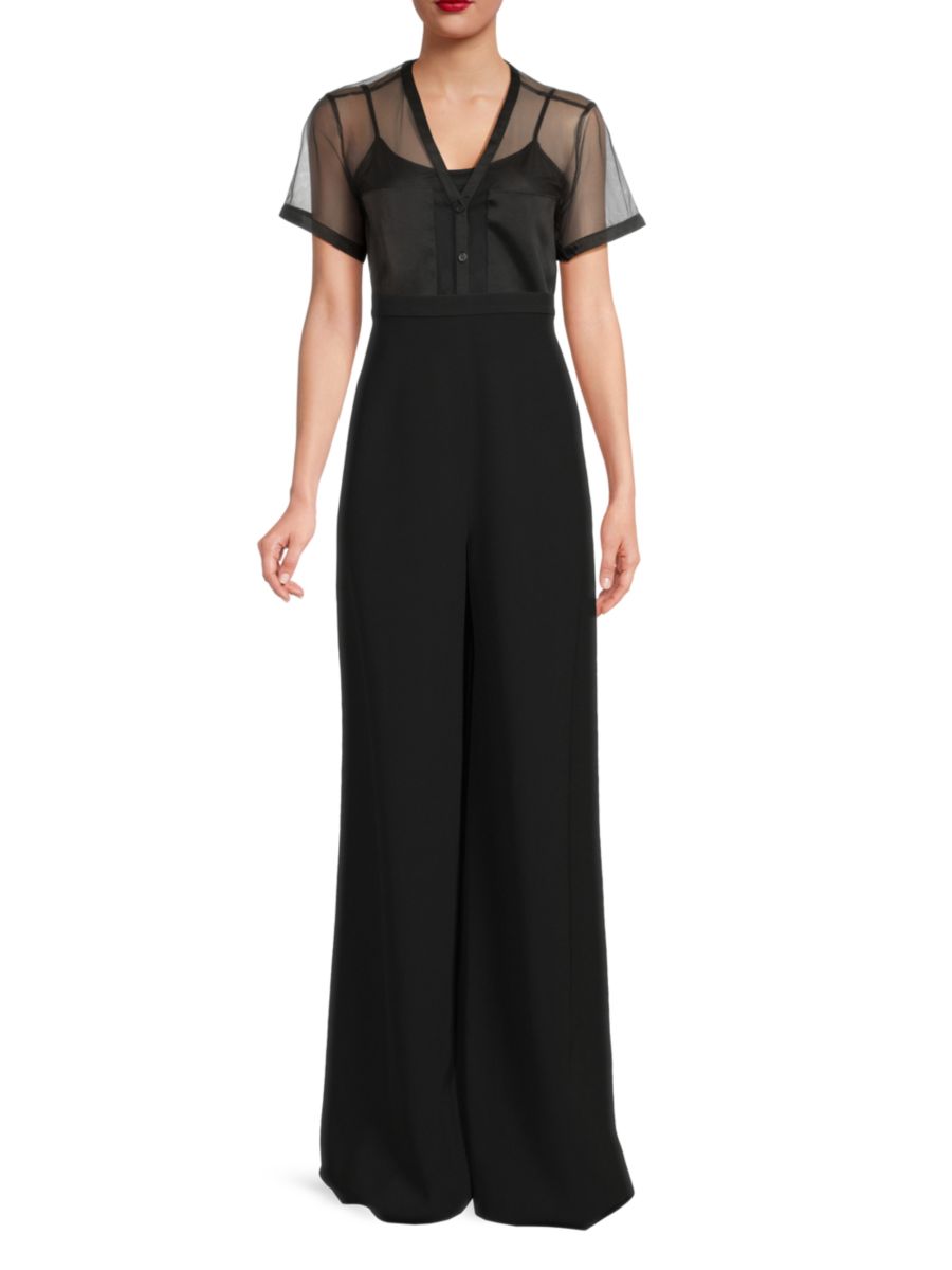 Брюки с высокой талией и широкими штанинами Andrew Gn, черный
Брюки с высокой талией и широкими штанинами Andrew Gn, черный