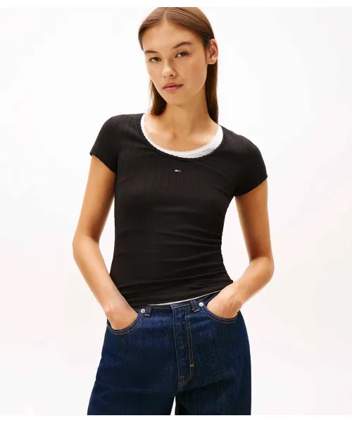 Футболка Slim fit Tommy Jeans, черный
Футболка Slim fit Tommy Jeans, черный