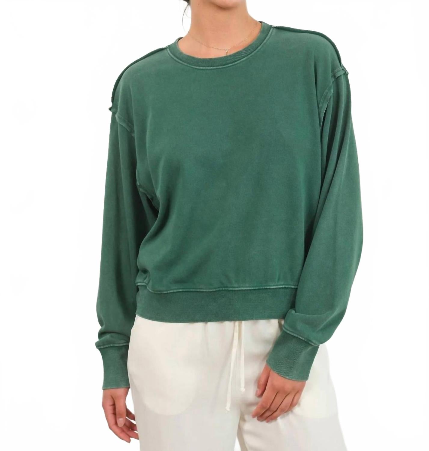 HYFVE Укороченная толстовка со спущенными плечами, темно-зеленого цвета
HYFVE Укороченная толстовка со спущенными плечами, темно-зеленого цвета