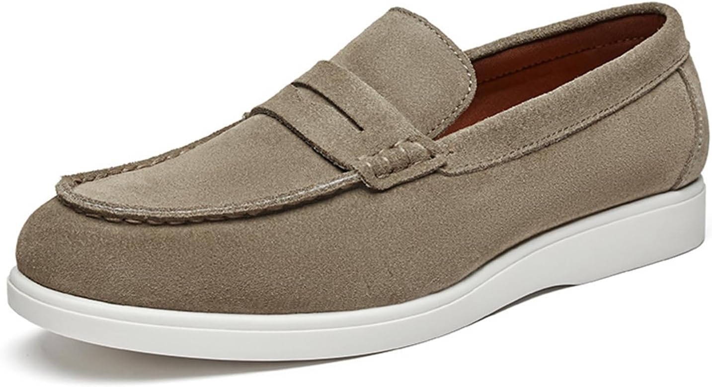 Мужские замшевые лоферы винтажные пенни-лоферы с классическим круглым носком, ручной строчкой, дышащие, удобные, для работы и повседневного ношения Fifilapin, зеленый
Мужские замшевые лоферы винтажные пенни-лоферы с классическим круглым носком, ручной строчкой, дышащие, удобные, для работы и повседневного ношения Fifilapin, зеленый