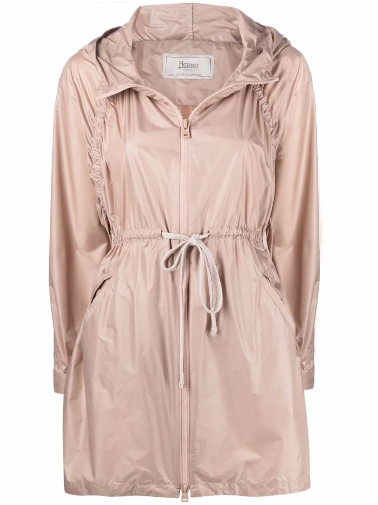 Куртка с капюшоном и кулиской на талии Herno, нейтральный
Куртка с капюшоном и кулиской на талии Herno, нейтральный
