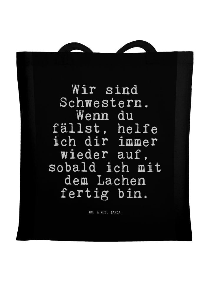 Mr. & Mrs. Panda Джутовая сумка с надписью «Мы сестры» черного цвета
Mr. & Mrs. Panda Джутовая сумка с надписью «Мы сестры» черного цвета