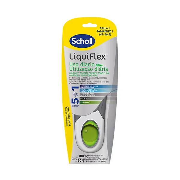 Шаблоны ежедневного использования Liquiflex Talla L Scholl, 2 UD
Шаблоны ежедневного использования Liquiflex Talla L Scholl, 2 UD
