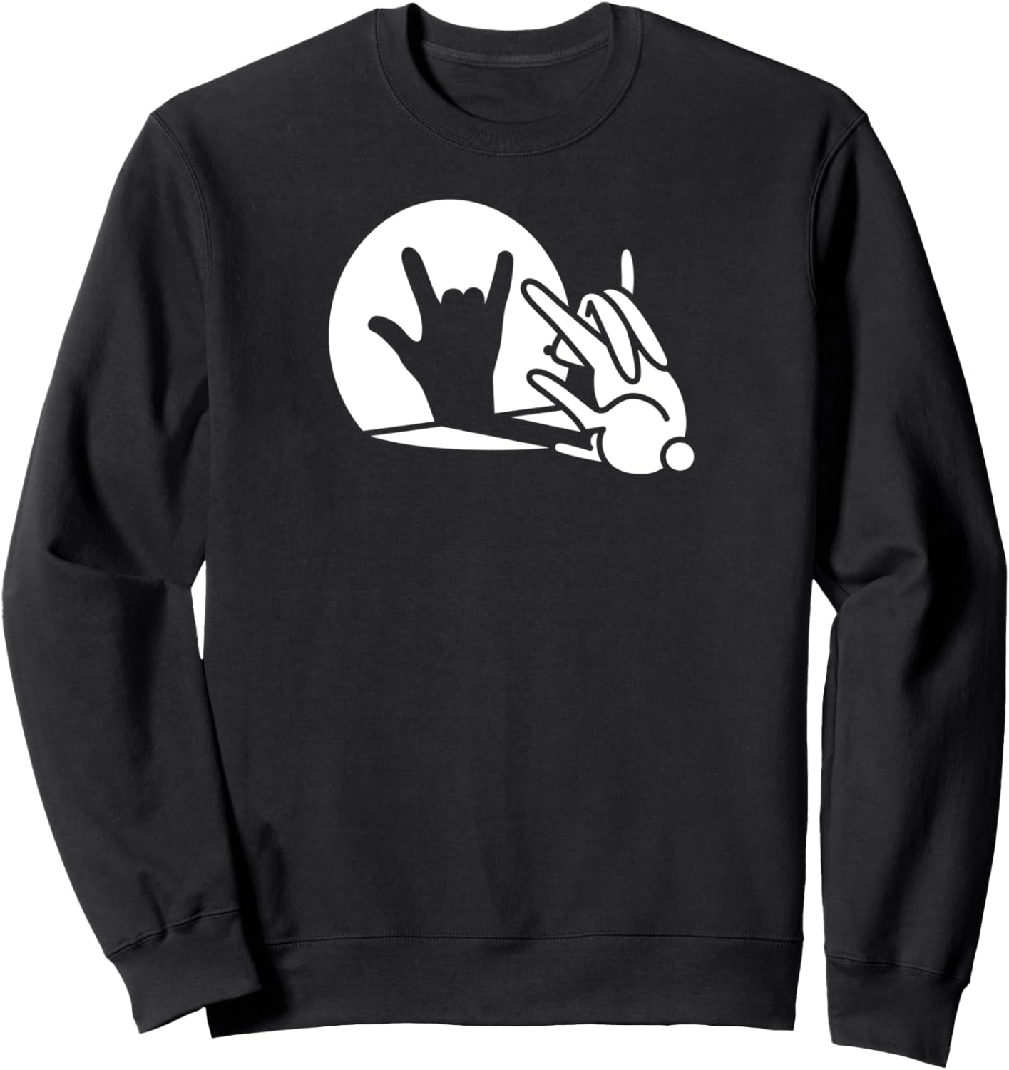 Забавная толстовка с изображением тени кролика и жестом руки в стиле рок-музыки Funny Rock Music Fan T-Shirt, черный
Забавная толстовка с изображением тени кролика и жестом руки в стиле рок-музыки Funny Rock Music Fan T-Shirt, черный