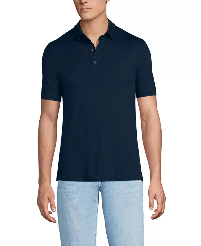 Большая и высокая охлаждающая поло с коротким рукавом Lands' End, синий
Большая и высокая охлаждающая поло с коротким рукавом Lands' End, синий