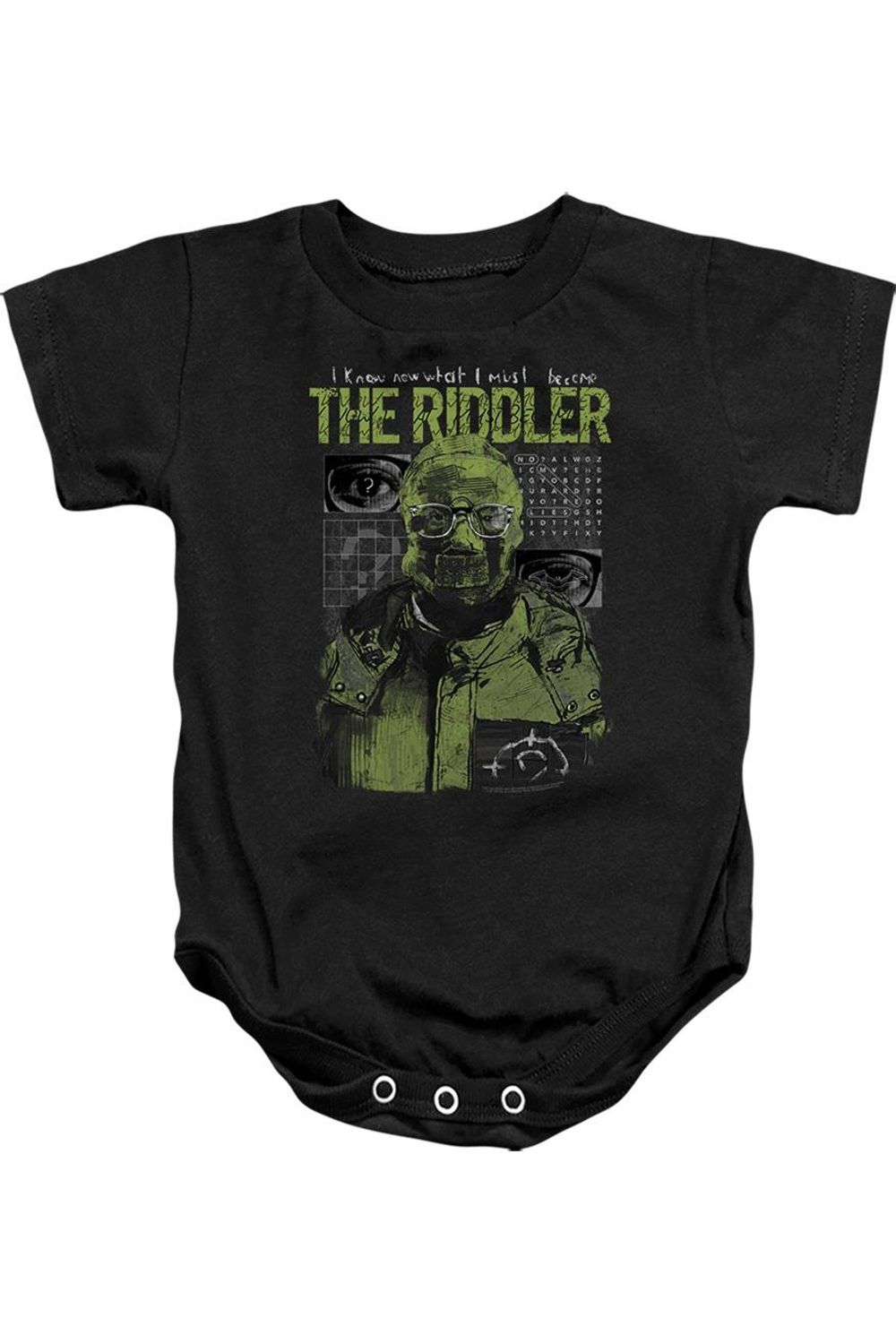 Детский комбинезончик с иллюстрацией Загадчика из фильма «Бэтмен» (2022) Gildan, черный
Детский комбинезончик с иллюстрацией Загадчика из фильма «Бэтмен» (2022) Gildan, черный