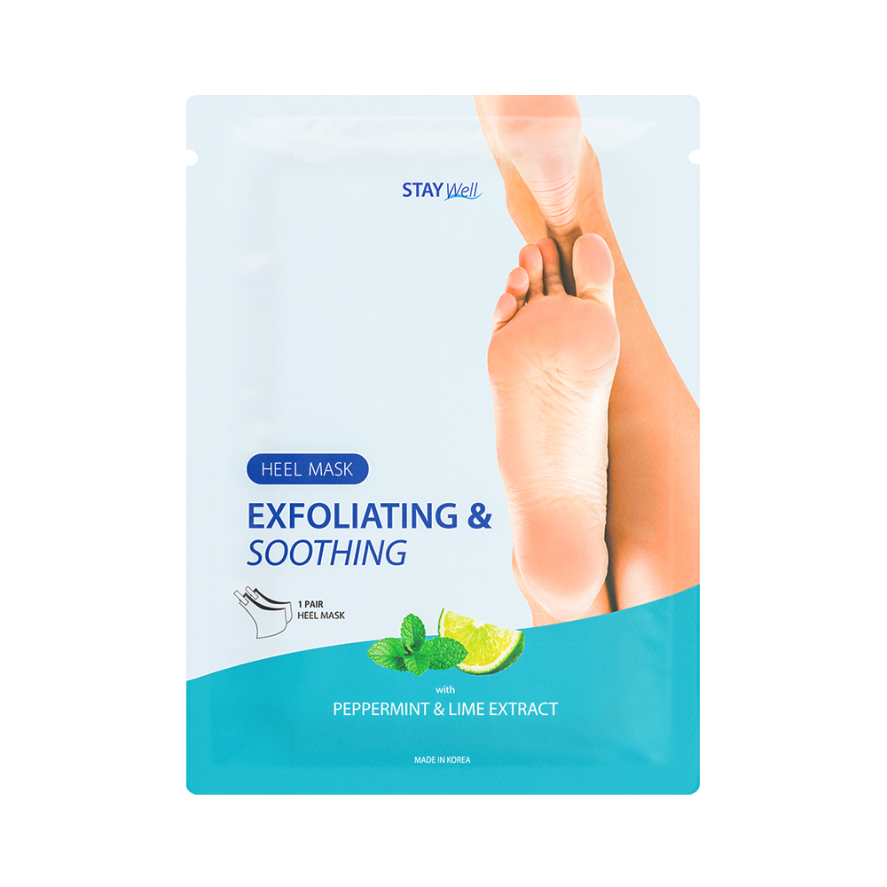 Кислотный скраб для пяток - маска exfoliating & soothing heel mask peppermint & lime Stay Well, количество 1 шт.
Кислотный скраб для пяток - маска exfoliating & soothing heel mask peppermint & lime Stay Well, количество 1 шт.