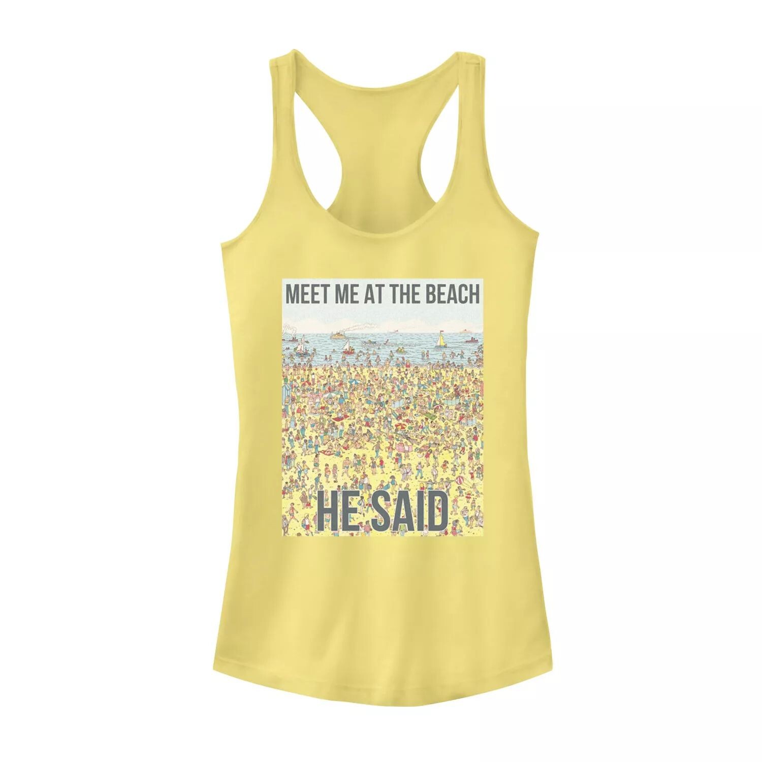 Майка с графическим изображением «Встретимся на пляже» для юниоров «Где Уолдо» Licensed Character
Майка с графическим изображением «Встретимся на пляже» для юниоров «Где Уолдо» Licensed Character