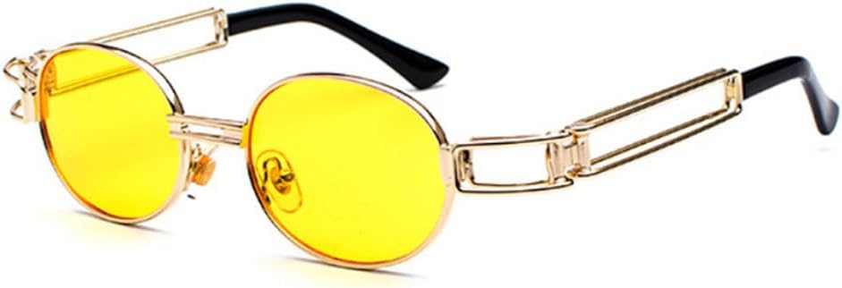 Модные круглые солнцезащитные очки для женщин и мужчин в винтажном стиле с металлической оправой и в стиле стимпанк, солнцезащитные очки для мужчин с защитой от УФ-излучения UV400 TYUVIVO, Gold-yellow
Модные круглые солнцезащитные очки для женщин и мужчин в винтажном стиле с металлической оправой и в стиле стимпанк, солнцезащитные очки для мужчин с защитой от УФ-излучения UV400 TYUVIVO, Gold-yellow
