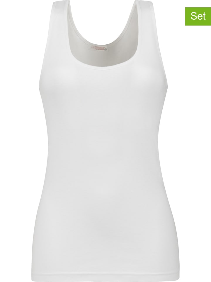 COTONELLA Комплект из 2 штук: белые топы
COTONELLA Комплект из 2 штук: белые топы