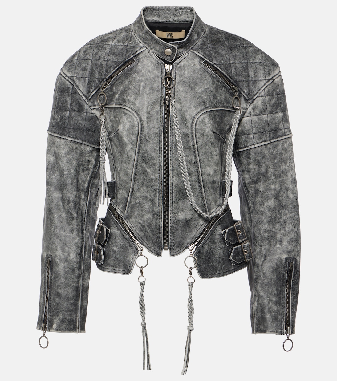 Кожаная куртка с цепочкой KNWLS, Moto Black
Кожаная куртка с цепочкой KNWLS, Moto Black