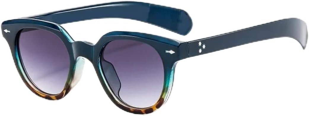 Модные круглые солнцезащитные очки для женщин, ретро, роскошные овальные женские очки с заклепками, панк-очки для мужчин, очки с защитой от УФ-излучения UV400 TYUVIVO, Blue
Модные круглые солнцезащитные очки для женщин, ретро, роскошные овальные женские очки с заклепками, панк-очки для мужчин, очки с защитой от УФ-излучения UV400 TYUVIVO, Blue