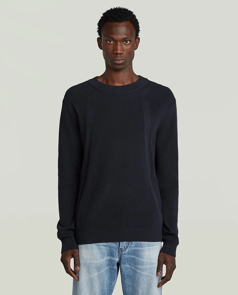 Мужской свитер с круглым вырезом G-Star, синий
Мужской свитер с круглым вырезом G-Star, синий