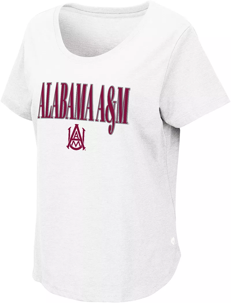 Белая футболка женской команды Alabama A&M Bulldogs Colosseum
Белая футболка женской команды Alabama A&M Bulldogs Colosseum