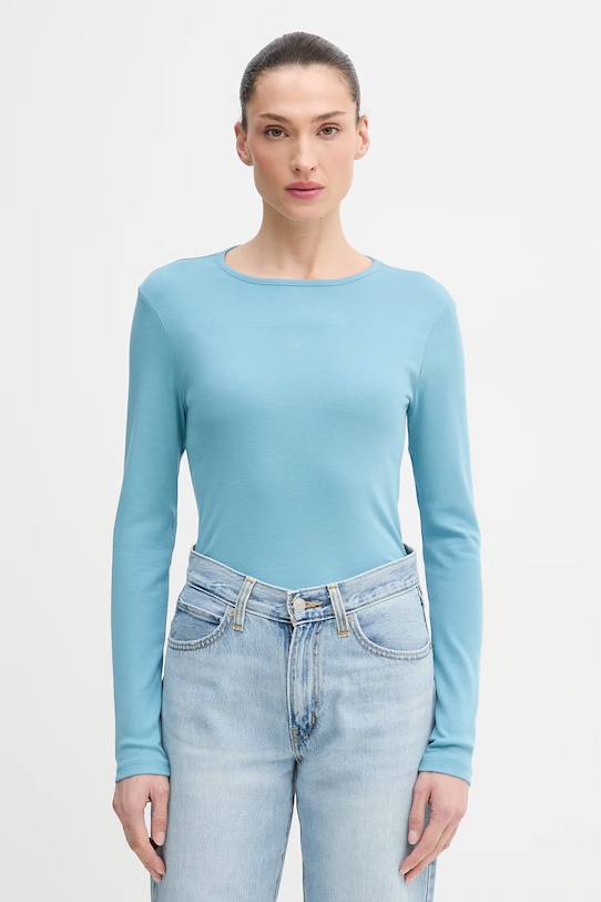 Хлопковый лонгслив United Colors of Benetton, синий
Хлопковый лонгслив United Colors of Benetton, синий