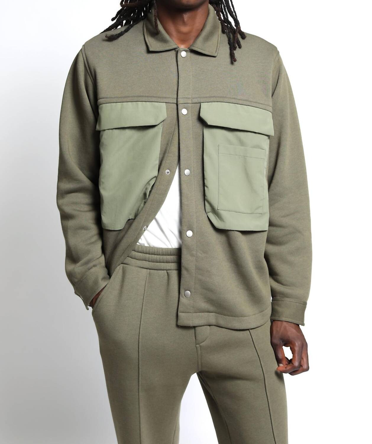 Армейская махровая куртка Sunnyside Brushed Terry Shacket TWENTY MONTREAL
Армейская махровая куртка Sunnyside Brushed Terry Shacket TWENTY MONTREAL