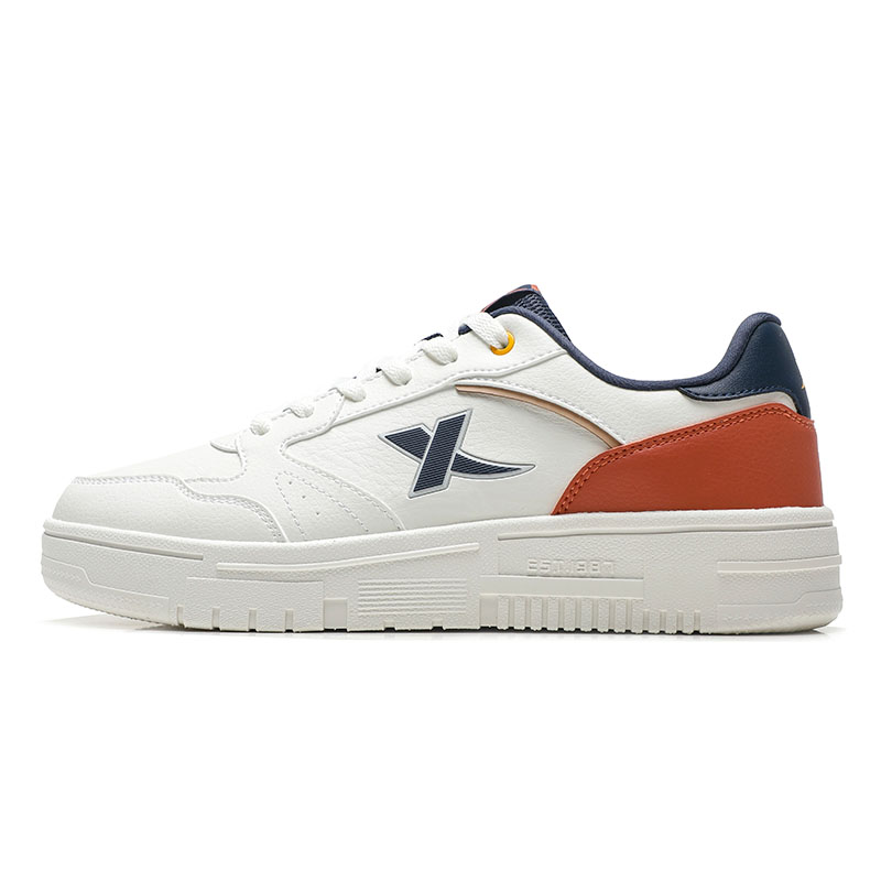 Водонепроницаемые и износостойкие мужские низкие кеды для скейтборда бело-оранжевые XTEP, Sail White/No Worry Color
Водонепроницаемые и износостойкие мужские низкие кеды для скейтборда бело-оранжевые XTEP, Sail White/No Worry Color