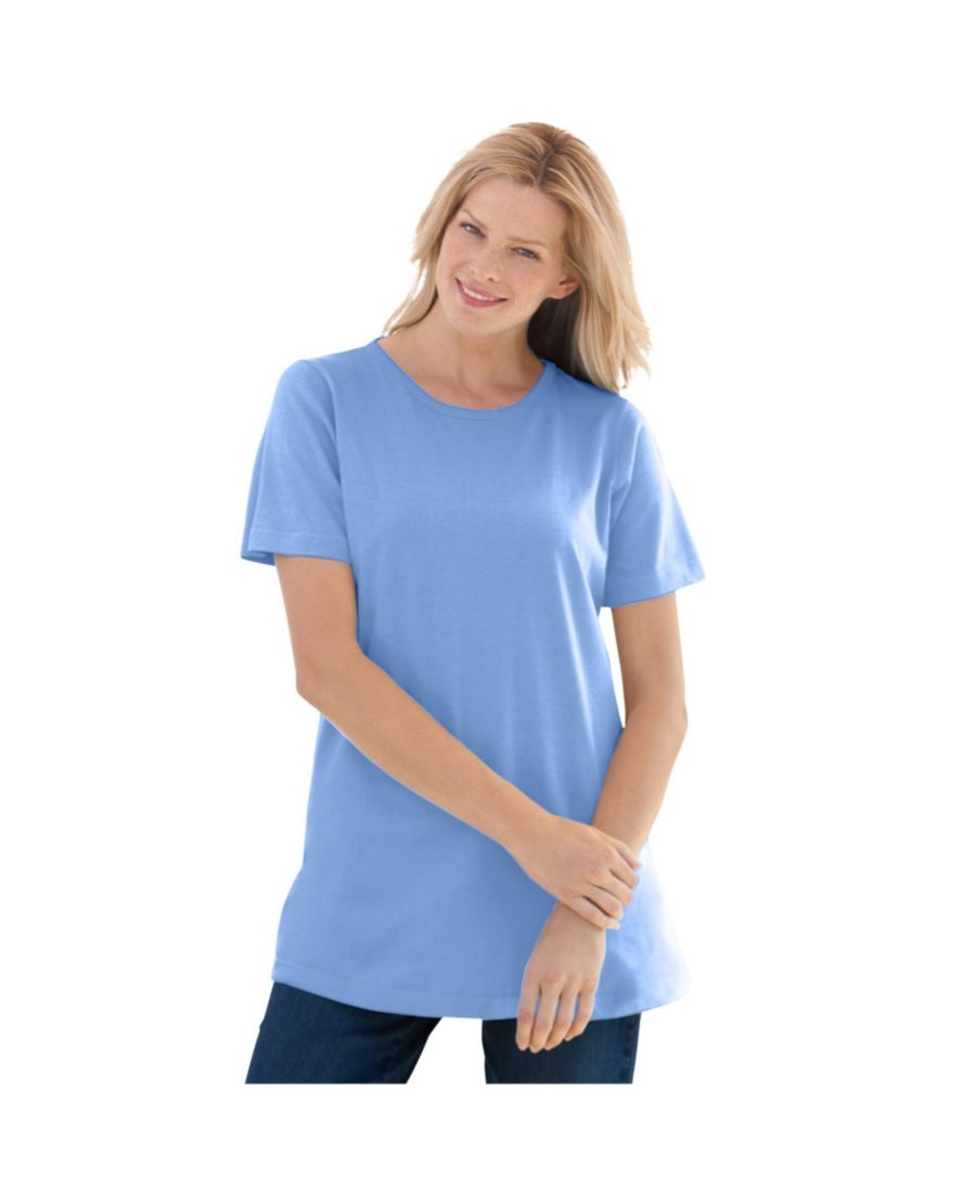 Футболка с коротким рукавом и круглым вырезом идеального размера для полных женщин Woman Within, French blue, Синий, Футболка с коротким рукавом и круглым вырезом идеального размера для полных женщин Woman Within, French blue
Футболка с коротким рукавом и круглым вырезом идеального размера для полных женщин Woman Within, French blue, Синий, Футболка с коротким рукавом и круглым вырезом идеального размера для полных женщин Woman Within, French blue